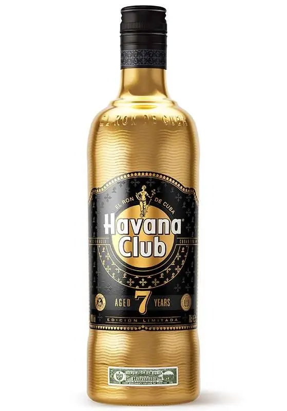 HAVANA CLUB AÑEJO 7 AÑOS - BOTELLA DORADA